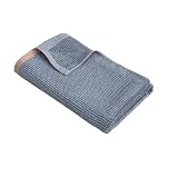 CASA CUBO CUBE HOME Lussuoso asciugamano da bagno in 100% bambù, 70 x 140 cm, in bambù naturale, altamente assorbente, ad asciugatura rapida e ipoallergenico (Eclipse Navy - motivo a zigzag)