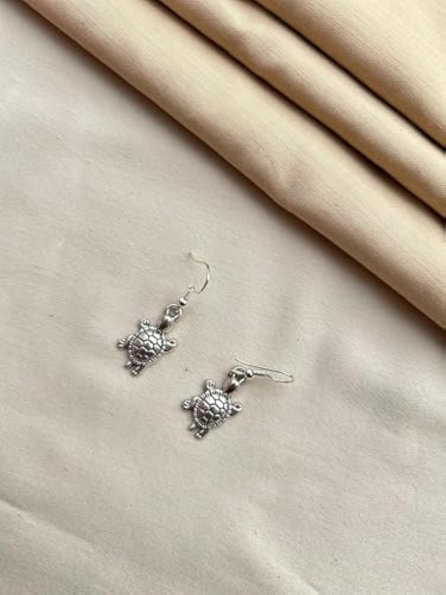 Women's Vintage Owl & Turtle Dangle Earrings, Whimsical Design