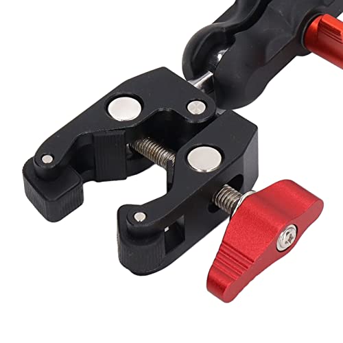 Super Ball Head Clamp, Horizontal Stripe Monitor Mount Ball Head Clamp 3/8 Inch Screw Hole 1/4 Inch Screw Hole For Backlight #TOP7