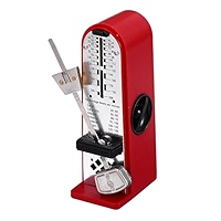 Métronome Mécanique Mini Rouge - 40-208 BPM - Pour Piano, Guitare, Violon