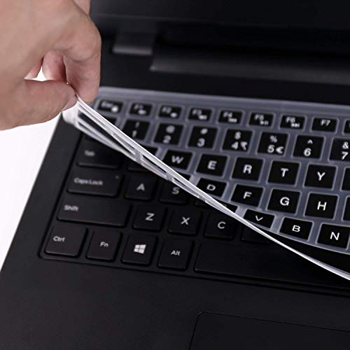 Image of Saco Silicone Keyboard Skin Cover Compatible for Dell G15 Series 15.6 inch Laptops | DELL G15 Series - (5510 /5511 / 5515 /5520 / 5525 /5530 / 5535) Gaming Laptop Keyboard Cover (Black)