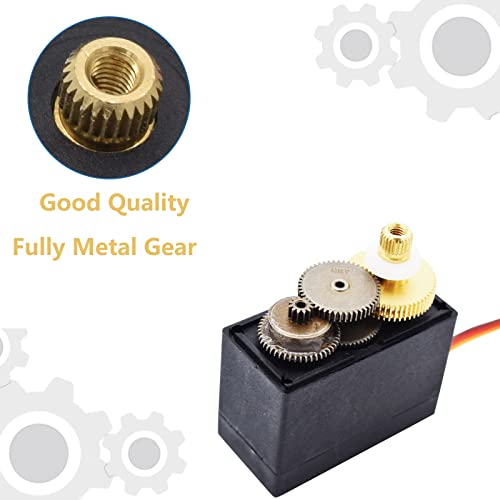 Adeept 2 Pcs Mg996R Servo Motors Metal Gear Torque Digital Servo Motor High Speed For Smart Car Jr Boat Robot Rc Helicopter Arduino Raspberry Pi Robotic Diy Project #TOP2