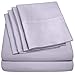 Full Size Bed Sheets - 6 Piece 1500 Supreme Collection Fine Brushed Microfiber Deep Pocket Full Sheet Set Bedding - 2 Extra Pillow Cases, Great Value, Full, Lilac