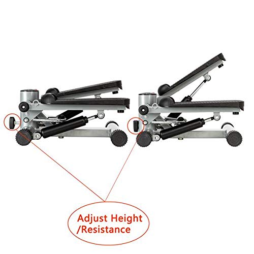 BRLUCKY Home Use S025 Aerobic Fitness Step Air Stair Climber Stepper Exercise Machine New Equipment Silver AA