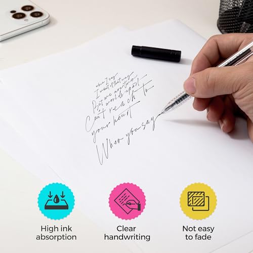 LuckyGuard 30 Sheets Full Sheet Label Sticker Paper, 8.5\" x 11\" White Blank Printable Sticker Paper for Laser Inkjet Printer, Matte Full Sheet Label Paper Self Adhesive Sticker Sheets