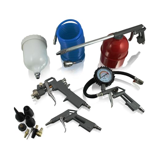BITUXX 13 teiliges Druckluft Zubehör Set für Kompressor Reifendruck Sprühpistole Lackieren