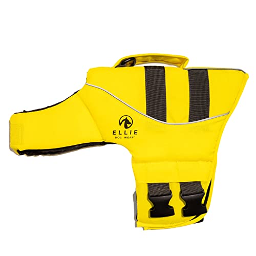 Yellow Dog Life Vest - Size Xxs To Xl – Adjustable Reflective Strip With D-Ring - Dog Life Jacket – Puppy Life Jacket - Dog Life Vests For Boating & Swimming (Yellow, X-Large) #TOP11