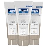 Dermasil Body Lotion, Cocoa Butter, 3-Pack – Non-Greasy, Fast-Absorbing, Sweet Scent, 8 Oz Ea