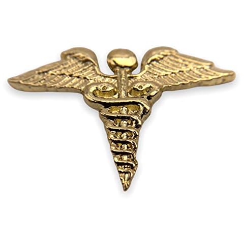 STOCKPINS Caduceus Lapel Pin – Handcrafted Medical Pin for Nurses, Doctors, & Medical Professionals – Ideal for White Coats, Jackets, & Backpacks Cover