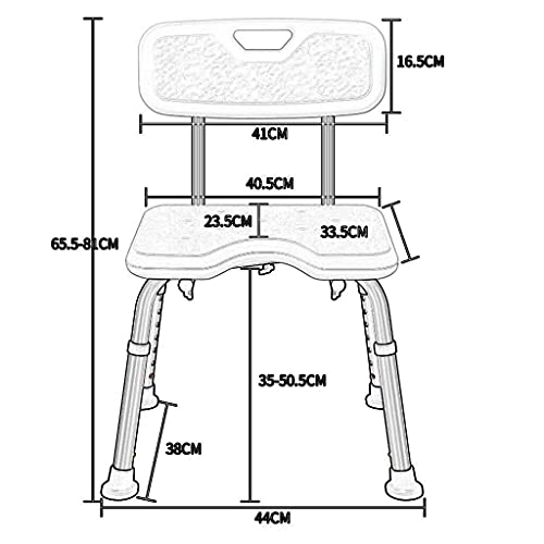 Chaise de salle de bain creuse privée et facile à assembler - 3