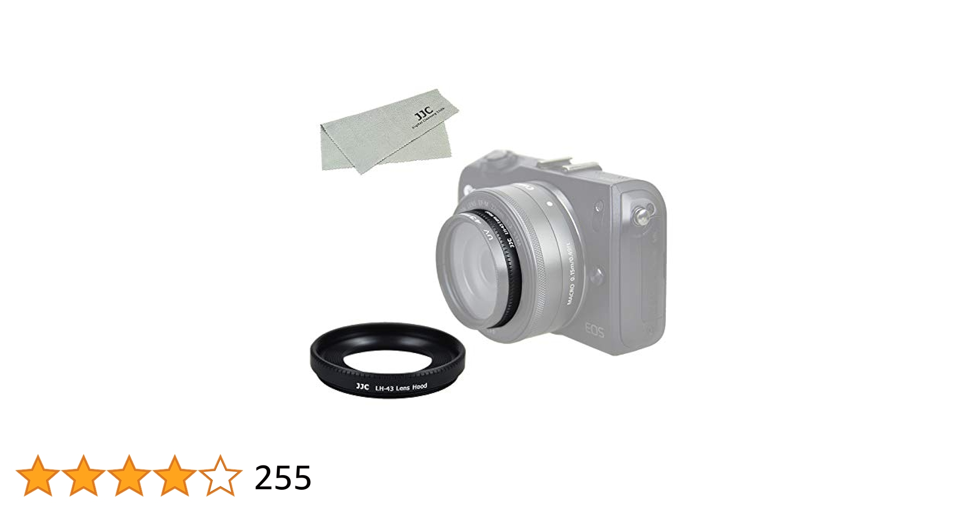 Canon EF-M 22mm F2（メタルフード付き） EOS MのEF-M22mm F2 STMに43mm社外レンズフードを買ってみた