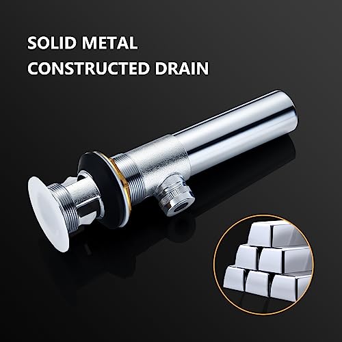 Rough-In Valve with Drain Assembly, Compatible with Moen Widespread Bathroom Sink Faucet, 1/2-Inch IPS Connections, Brass Construction - Thumbnail 6