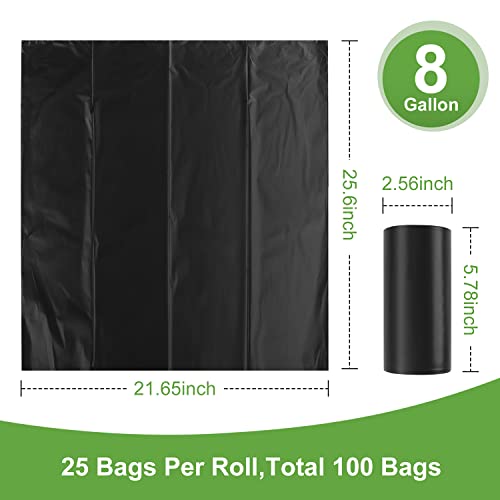 100 Portable Toilet Bags, Litfp Thickened Biodegradable Camping Toilet Bags For Portable Potty, 8 Gallon Compostable Toilet Waste Bags Potty Bags For 5 Gallon Bucket Toilet Adults Outdoor Camping Car #TOP4