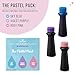 Dye Free Food Coloring Set – 3 Bottles (Blue, Purple & Pink) 1.22 fl oz | All Natural, Free from Artificial Dyes | For Frosting, Baking, Icing & Desserts (Pastel, 3 pack)
