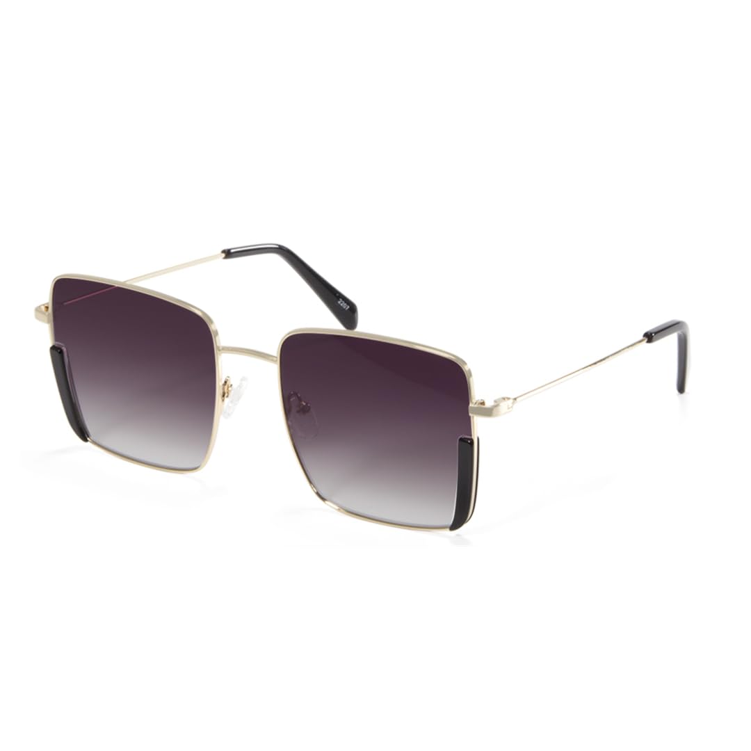 Metalowe okulary przeciwsłoneczne damskie, duże, różowe, oversize'owe, męskie, UV400