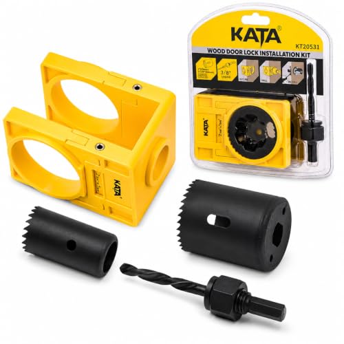 KATA 1-3/8' - 1-3/4' Door Lock Installation Kit for Wood Doors