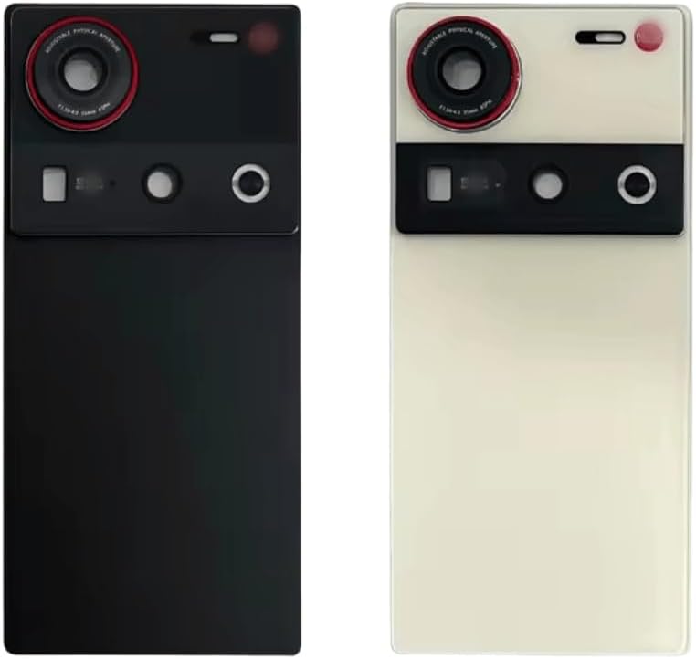 YOOOKOOO Compatible Rear Back Cover for ZTE Nubia Z70 Ultra – Battery Door Housing Replacement Part (Black with Lens)