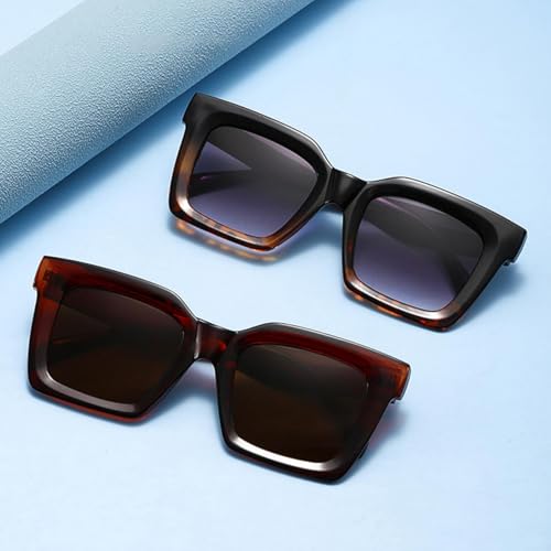 Lunettes de soleil œil de chat anti-UV400 et monture rétro à rivets - 5