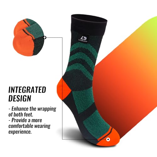 Waterproof Socks,COOLMAX FX 3-layer Breathable,Crew Socks,Hiking,Fishing,Bike,Camping,Unisex4