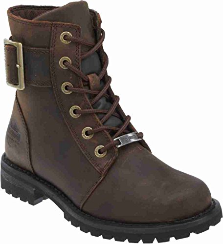 Harley-Davidson Footwear Women's Stylewood Motorcycle Boot, Brown, 5.5
