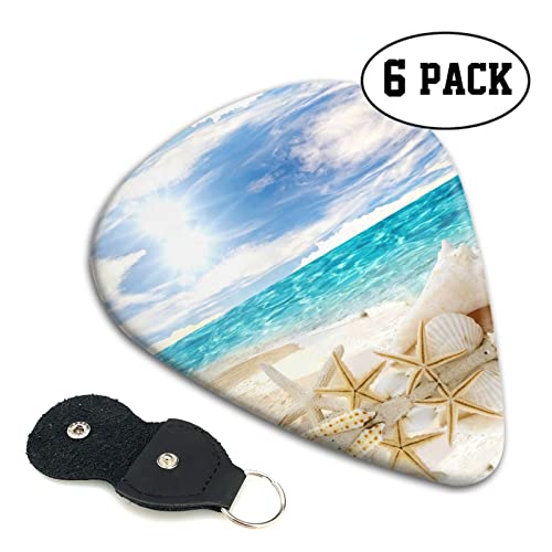Ocean Beach Lot de 6 médiators pour guitare acoustique, guitare électrique, basse, ukulélé – fins, moyens et épais - Les Beatles, Paul McCartney, John Lennon, RIngo Starr, George Harrison Ocean Beach Lot de 6 médiators pour guitare acoustique, guitare électrique, basse, ukulélé - fins, moyens et épais – Image 3