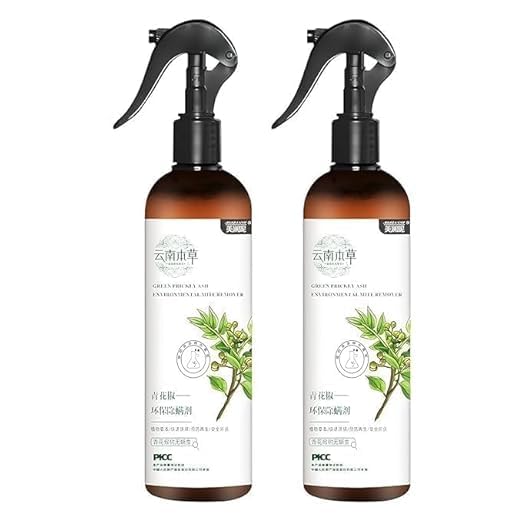 Mite Removal Spray | Effective Dust Mite & Bed Bug Killer | Indoor Cleaning Solution for Mattresses, Home & Garden | Anti-Mite Spray for Bedding and Clothes_200ml Each (Pack of - 2)