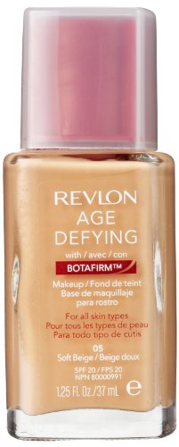 Revlon Age Defying Makeup with Botafirm, SPF 20, Normal/Combination Skin, Soft Beige 05, 1.25-Ounce