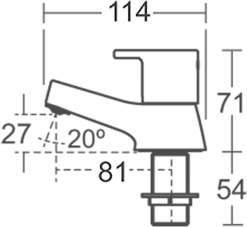 Ideal Standard B1147AA Calista Bath Pillar taps, Chrome