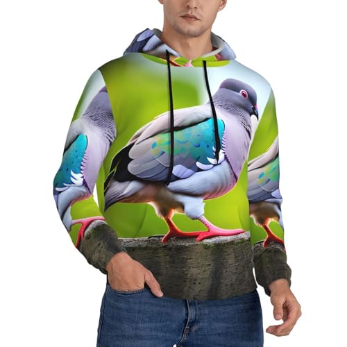Sweat à capuche homme pigeon pour un style décontracté en ville