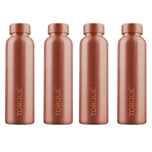 Image of Torque Pure Copper Water Bottle | Copper Bottles for Kids, School Office, Gym, Sport Gift Drinking Water