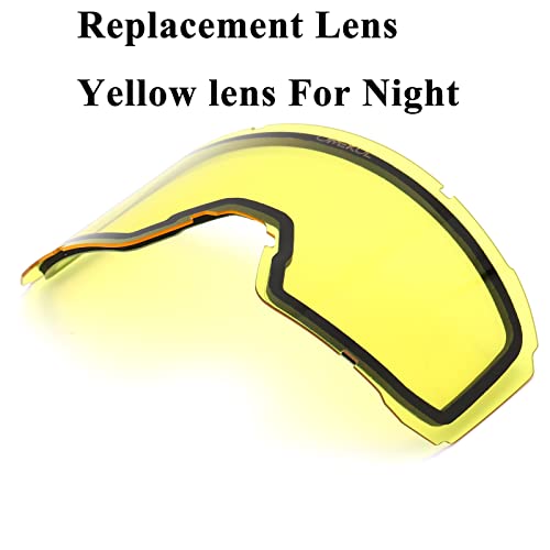 Omekol Replacement Ski Goggles Yellow Lens Night Vision For G Series #TOP1