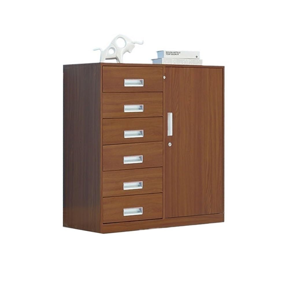 Aioneer Bruin File Cabinet 6 Drawer Cabinet Household Multifunctional Storage Cabinet Metal Data File Organizer Office File Cabinet Filing Cabinet