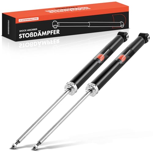 Frankberg 2x Shock Absorber Strut Rear Left Right 673mm Gas pressure Compatible with 2 DY Fiesta V JD JH Replace# 311897,1327469