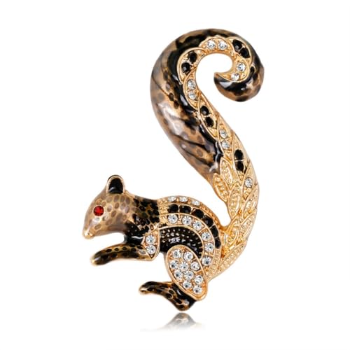 Broche bohème écureuil un cadeau poétique pour sublimer les chapeaux