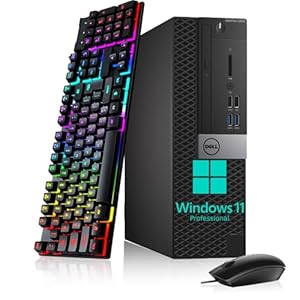 Dell Computadora de escritorio OptiPlex 5050 SFF, Intel Core i7-6700 3.4 GHz, 8 GB DDR4 RAM 256 GB SSD, teclado y mouse, USB Wi-Fi, Windows 11 Pro de 64 bits (renovado)