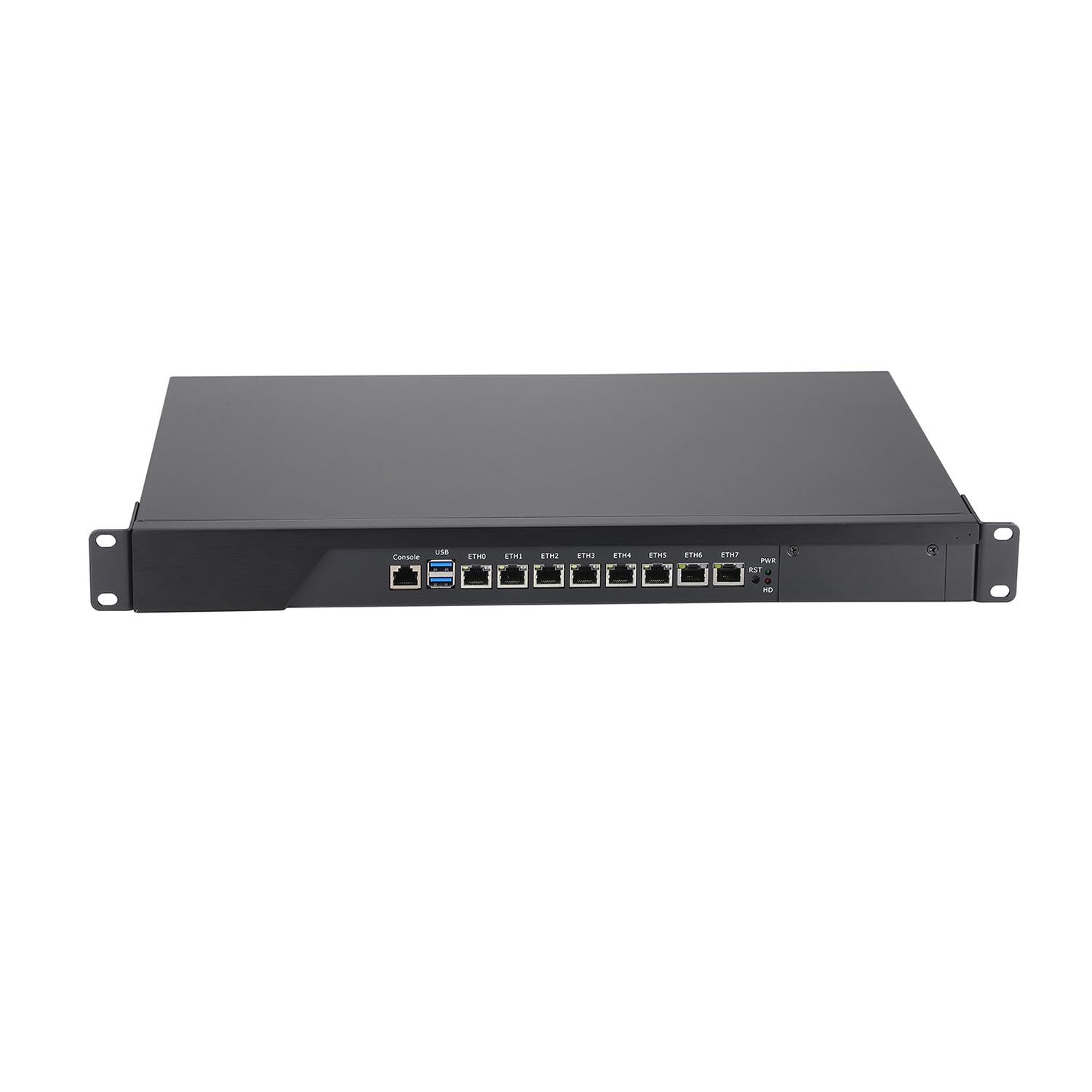 Firewall, VPN, 19 Inch 1U Rackmount Network Appliance, Mikrotik, PFSense, OPNsense, I7 4770, RS44, AES-NI, 8 x 2.5GbE 226-V LAN, Console, VGA, 16G RAM, 256G SSD