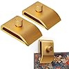 Tapestry Hangers 2 Pack Metal Quilt Hanger for Wall for Display Wall Clips for Hanging Textile Art Wall Hanging Clamps for Rug Blanket Carpet Gold
