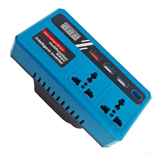 DC a AC 220V Power Inverter Portable Outdoor Power Converter con optimización inteligente de energía para acampar y viajes por carretera Soporta dispositivos de hasta 110W