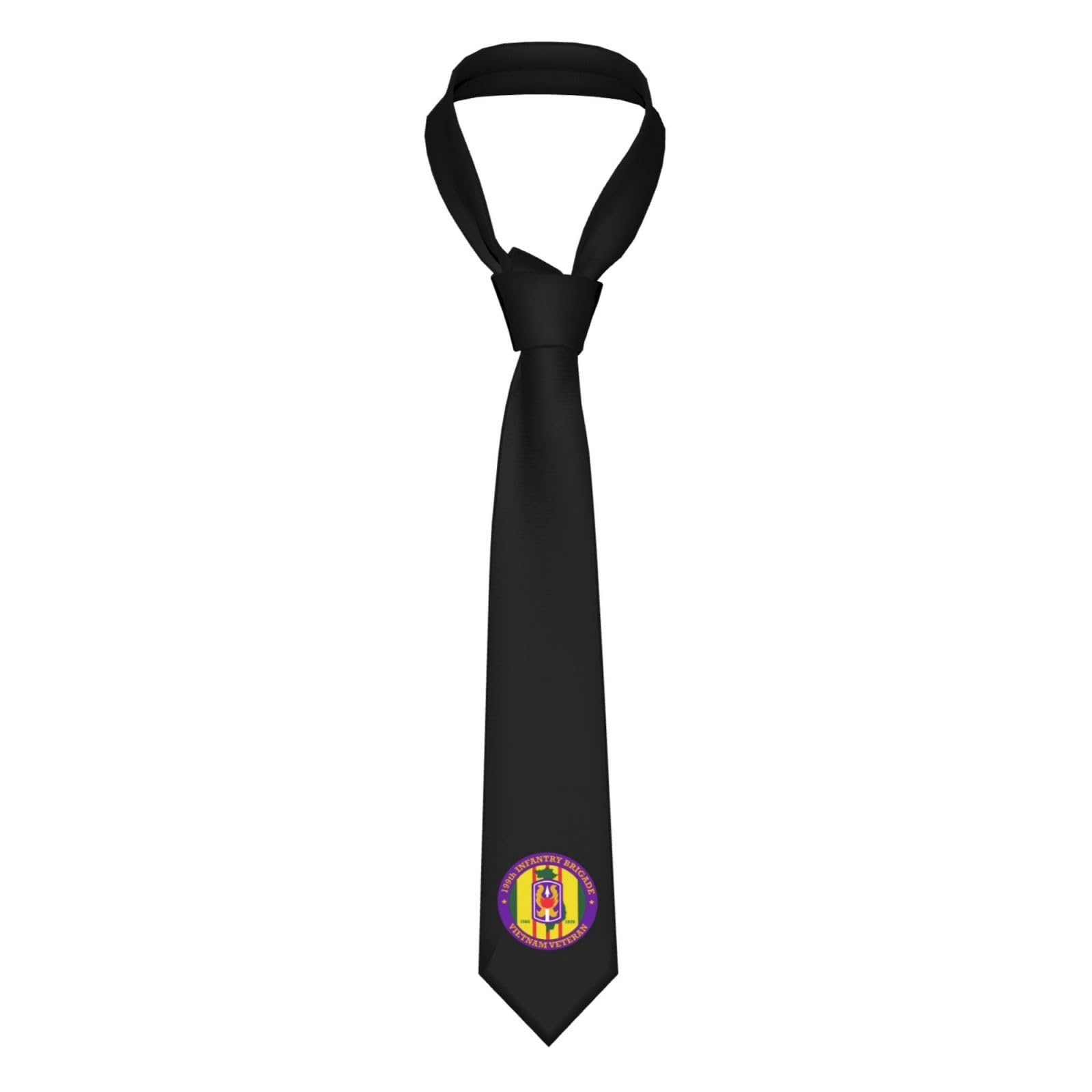 199th Light Infantry Brigade Vietnam Veteran Novelty Skinny Men'S Necktie Perfect Formal Events Festive Occasions
