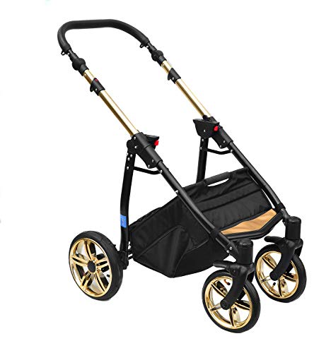 Skyline 3-in-1 Combi-kinderwagen met aluminium frame, babybedje, sportbuggy-bevestiging en babyautostoeltje (ISOFIX) - Afbeelding 8