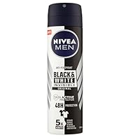 NIVEA Men NIVEA Men Spray invisibile for Black & White Men originale – 200 ML – 6 pezzi