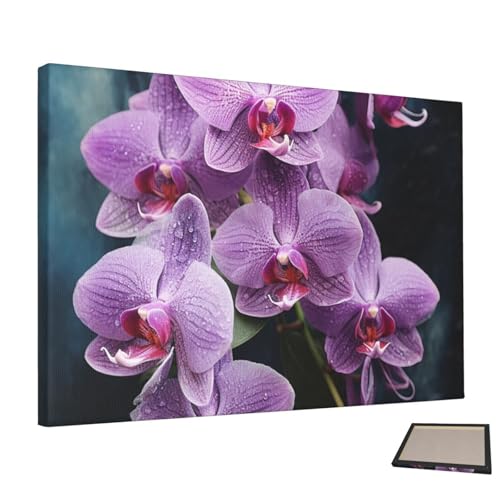 Toile orchidée violette de qualité supérieure esthétique pour salon