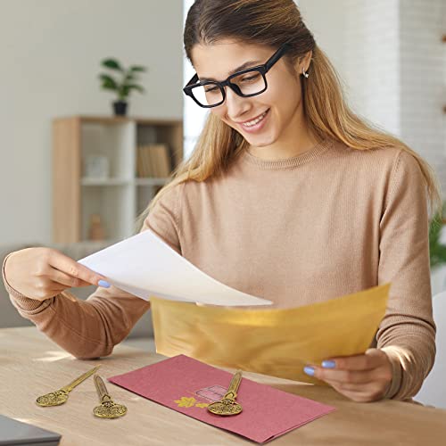 Beijita 3Pcs Vintage Letter Opener Envelope Knife, Envelope Opener, Metal Mail Letter Openers Envelopes Opener Slitter For Diy Gift Office Home Supplies（Gold Tree） #TOP5
