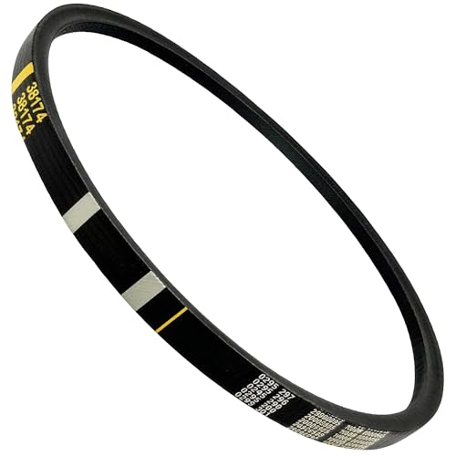 38174 Washer Drive Belt - Compatible with Amana Maytag Speed Queen Washers - Replaces 27001006 WP27001006, 40053601, 40053606, PS11740577 Washer Spin and Agitate Belt