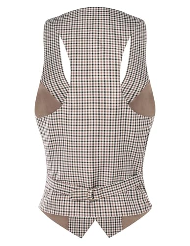 Image of GRACE KARIN Women's Suit Vest Top, Dressy Casual Sleeveless Button Waistcoat, Fromal Steampunk Blazer for Work Office