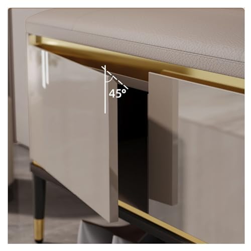 Armoire à chaussures d'entrée compacte avec assise et meuble de rangement - 6