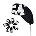 Pegciuho 7Pcs Golf Club Headcover Iron Head Cover Wedge Protector Sleeve Traveling, Black