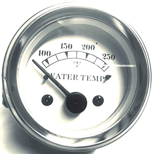 Reloj de temperatura del agua de 52 mm con lectura analógica precisa y bisel cromado