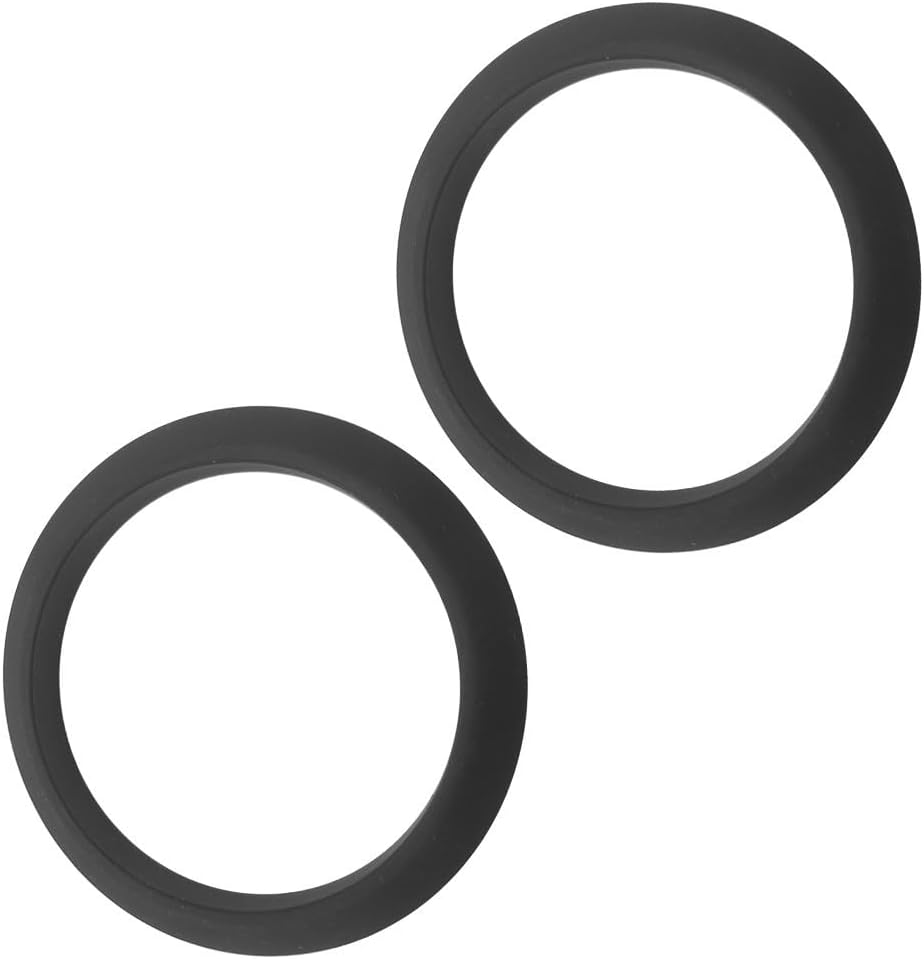 Silicone Brewing Group Gasket for Nuova Simonelli Appia /2/Life, 72mm OD 57mm ID 8.2mm Thick, Compatible with Espresso Machines, Black(2PCS)
