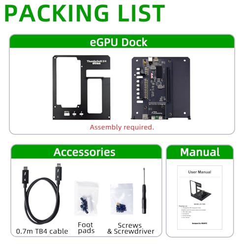 Image of Thunderbolt 3 /4 eGPU Enclosure Compatible with USB4, Support NVIDIA AMD Graphics Card and PCIe Cards, Using ATX Power Supply, Support PD 85W Charging (VK-Y900)